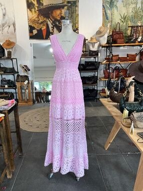 Temptation Positano Pink Maxi Dress